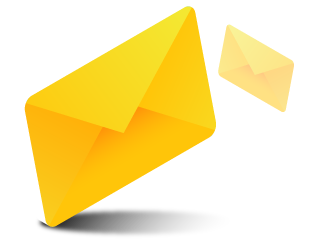 icone de uma carta amarela